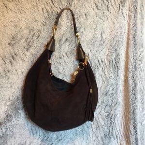 Franco Sarto brown suede purse